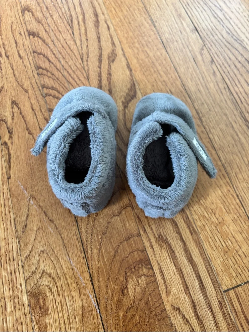 UGG Gray Plush Bixby Booties